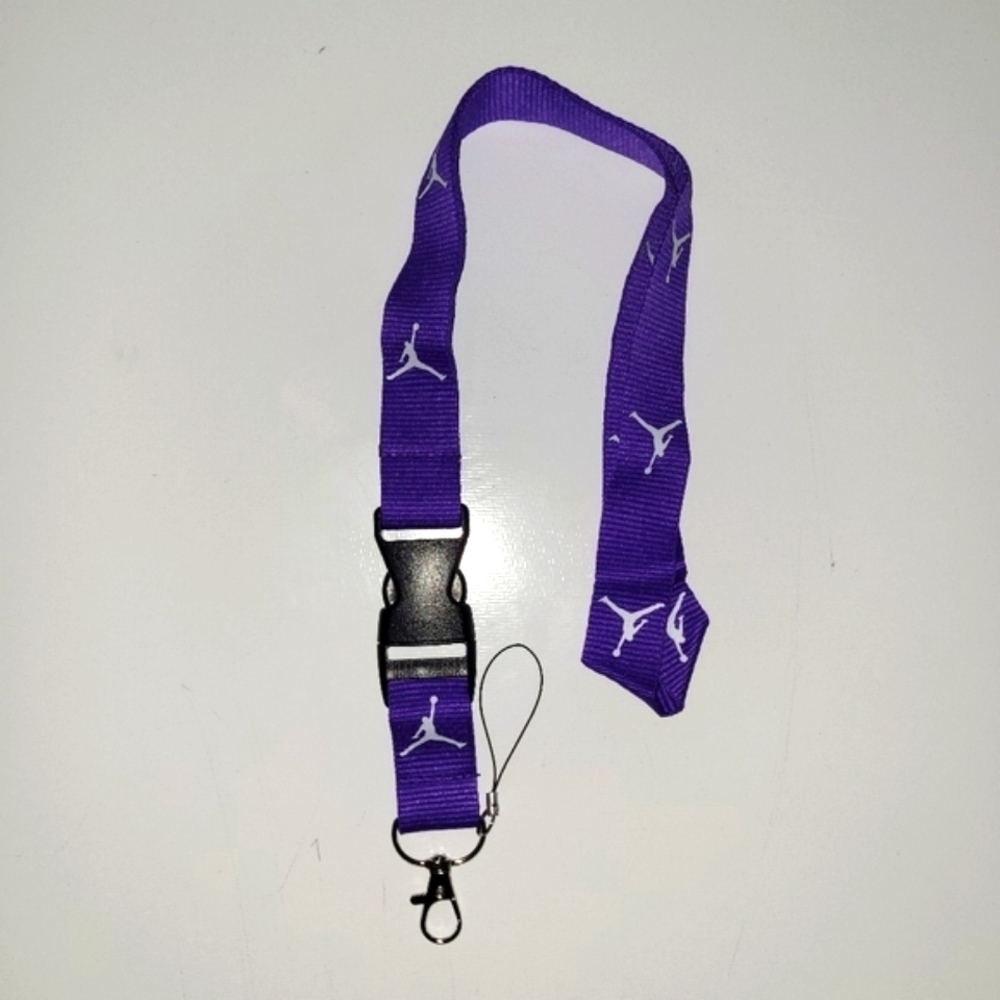 G4. Jordan Combo F One Size Lanyards with Clip (2 Purple) - Picture 7 of 12